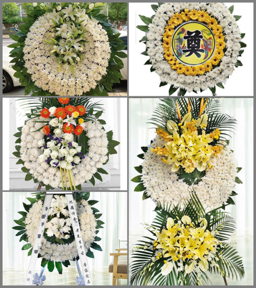 福建漳州平和县小溪镇产坑村花圈速递